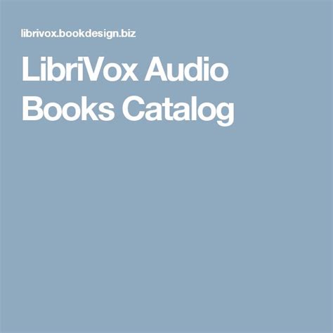 librovox|librivox catalog.